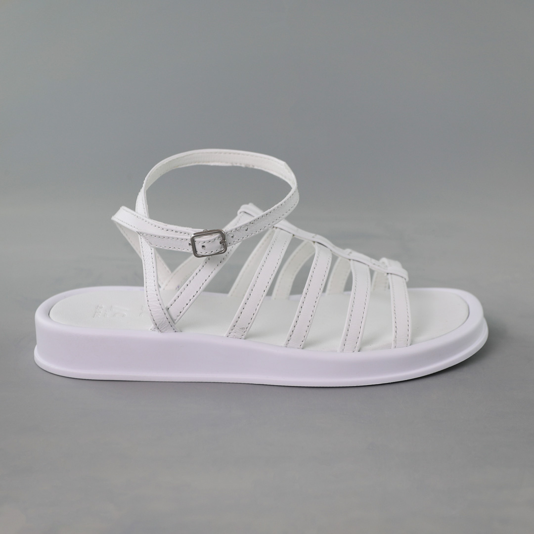 Сандалі жіночі шкіра 591914 Білі