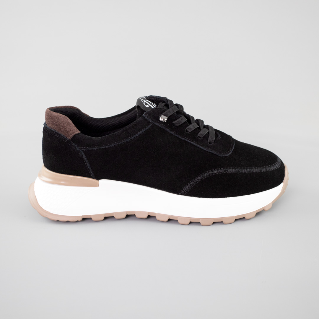 Кросівки жіночі замш 592381 Чорні