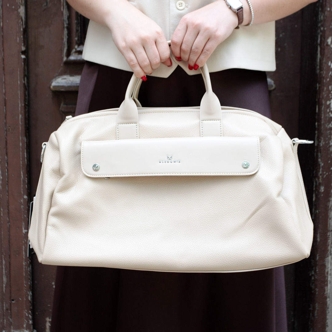 Сумка дорожня жіноча 592360 Молочна