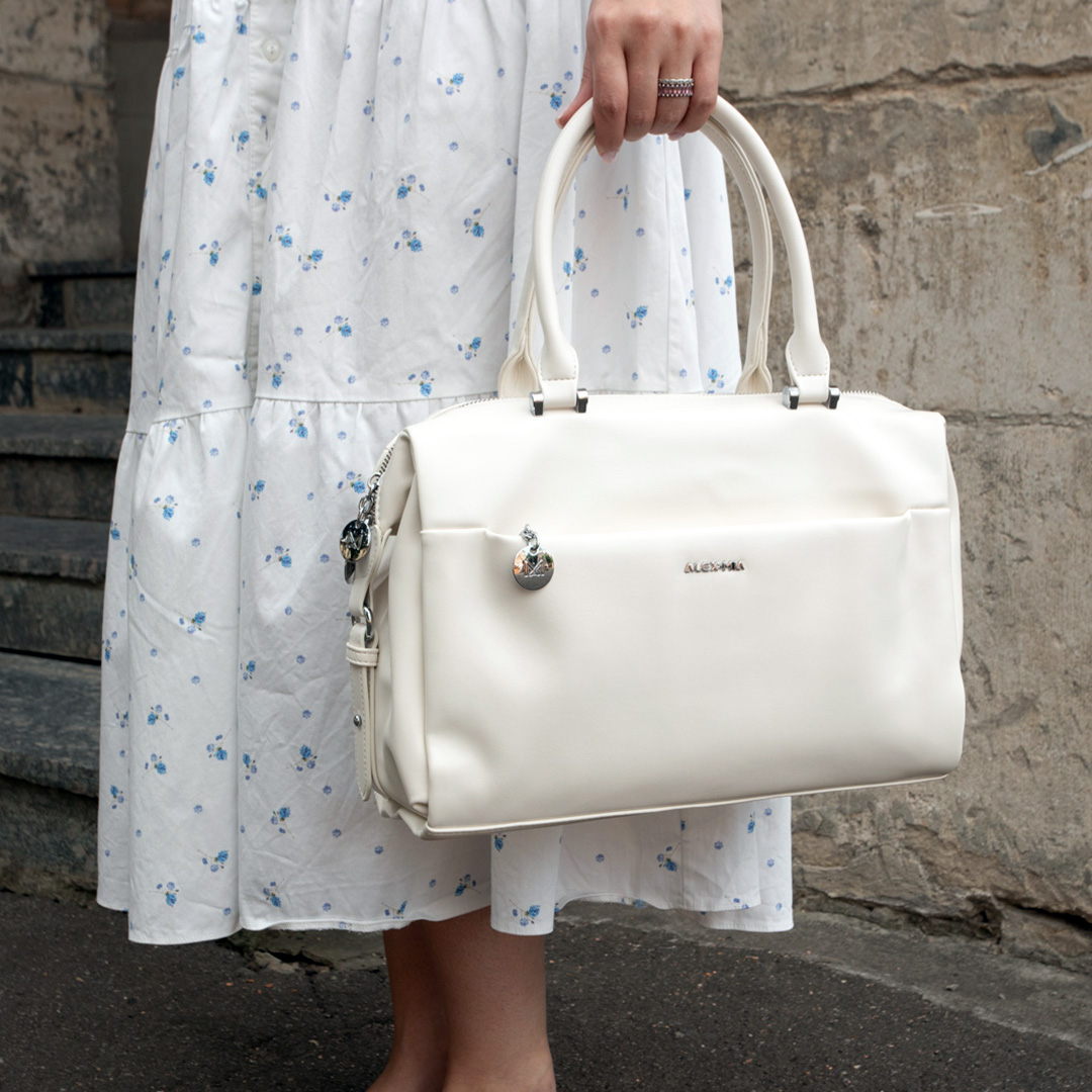 Сумка жіноча дорожня 592365 Біла