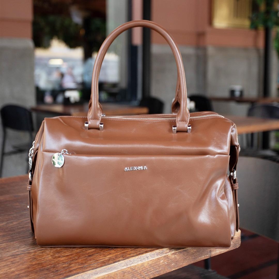 Сумка жіноча дорожня 592364 Коричнева