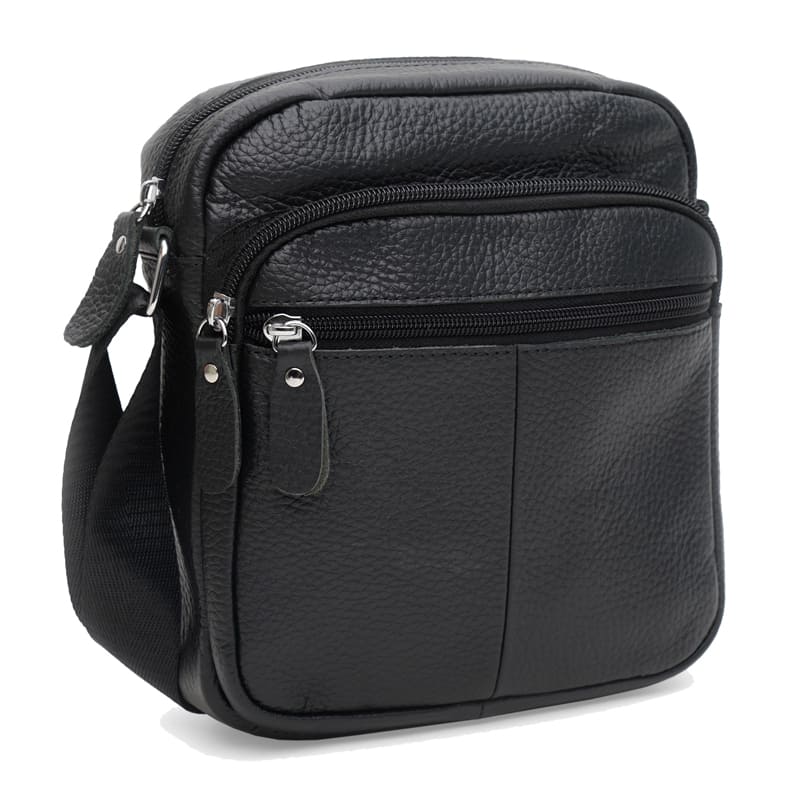 Сумка кожаная 592027 Черная