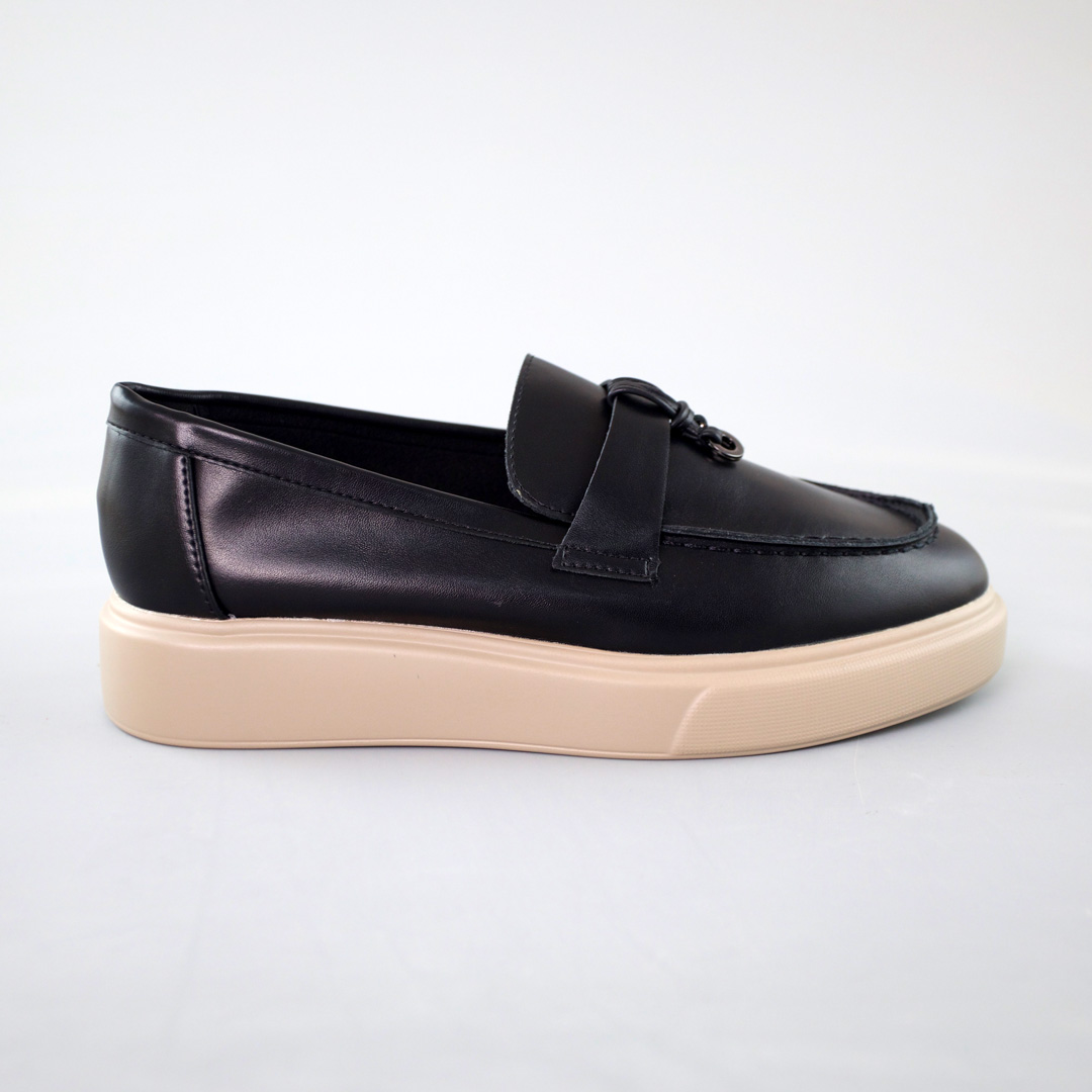 Лоферы женские 592677 Черные распродажа