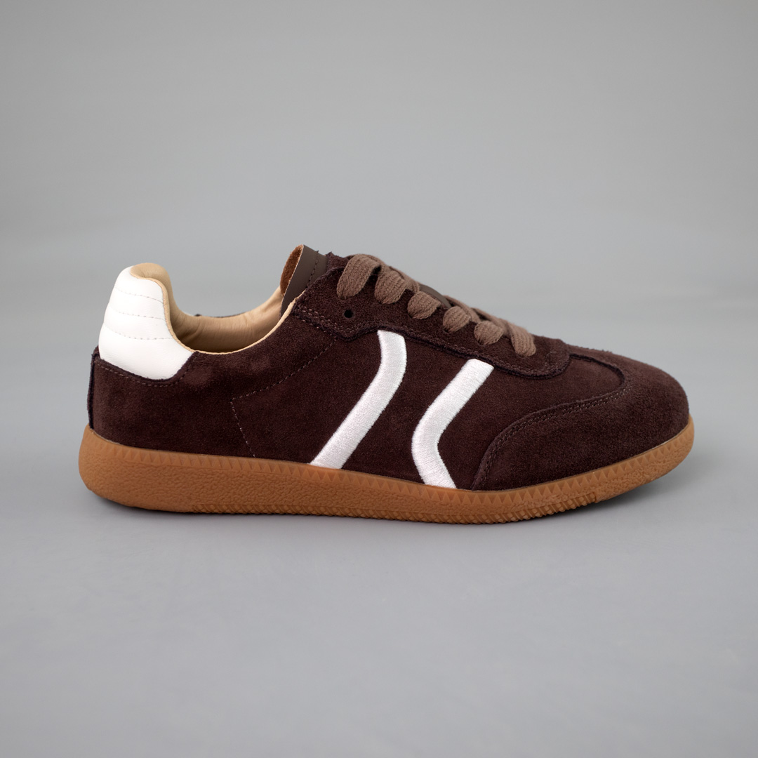 Кеди жіночі замшеві 592954 Коричневі розпродаж