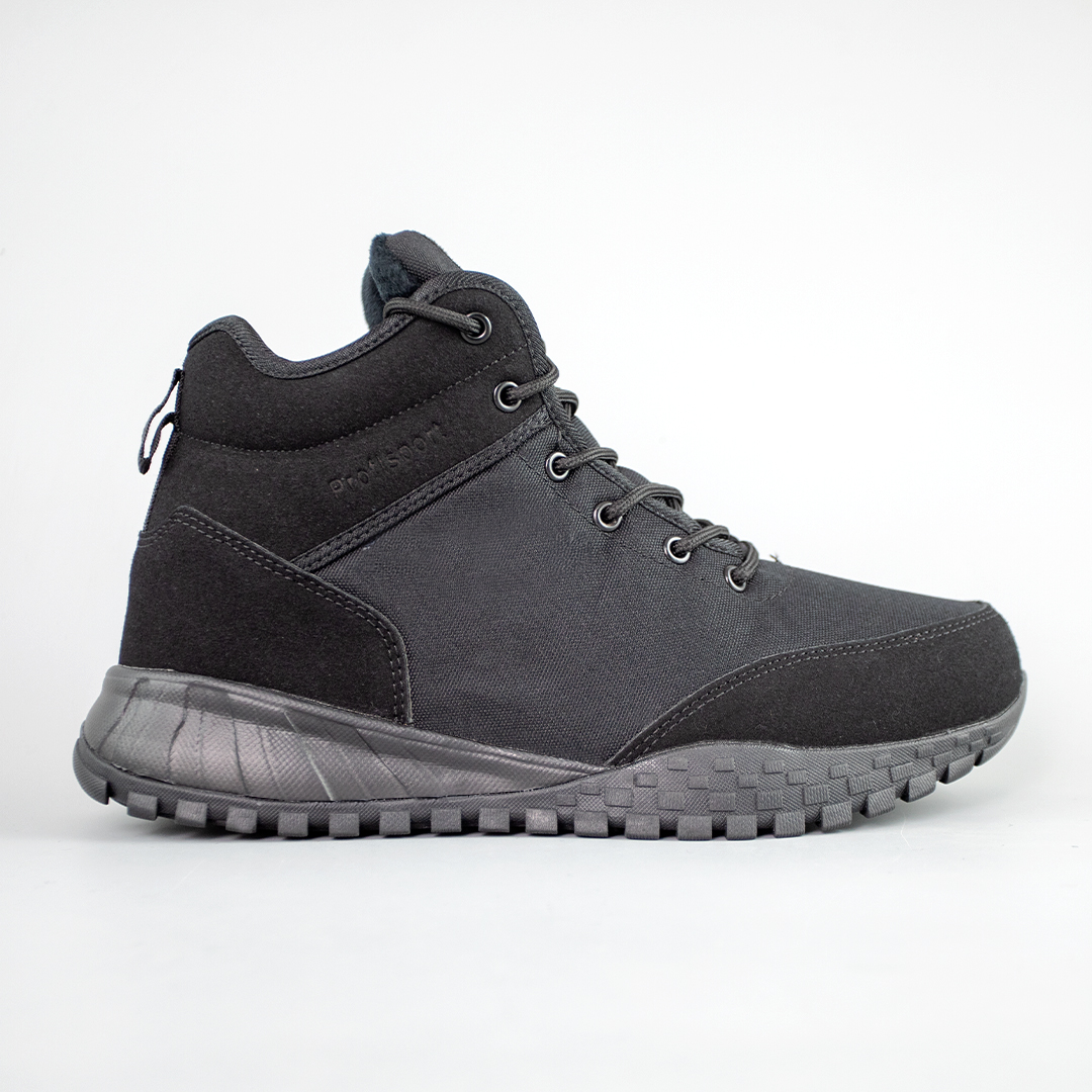 Кросівки чоловічі вологостійкі на хутрі 593458 Чорні