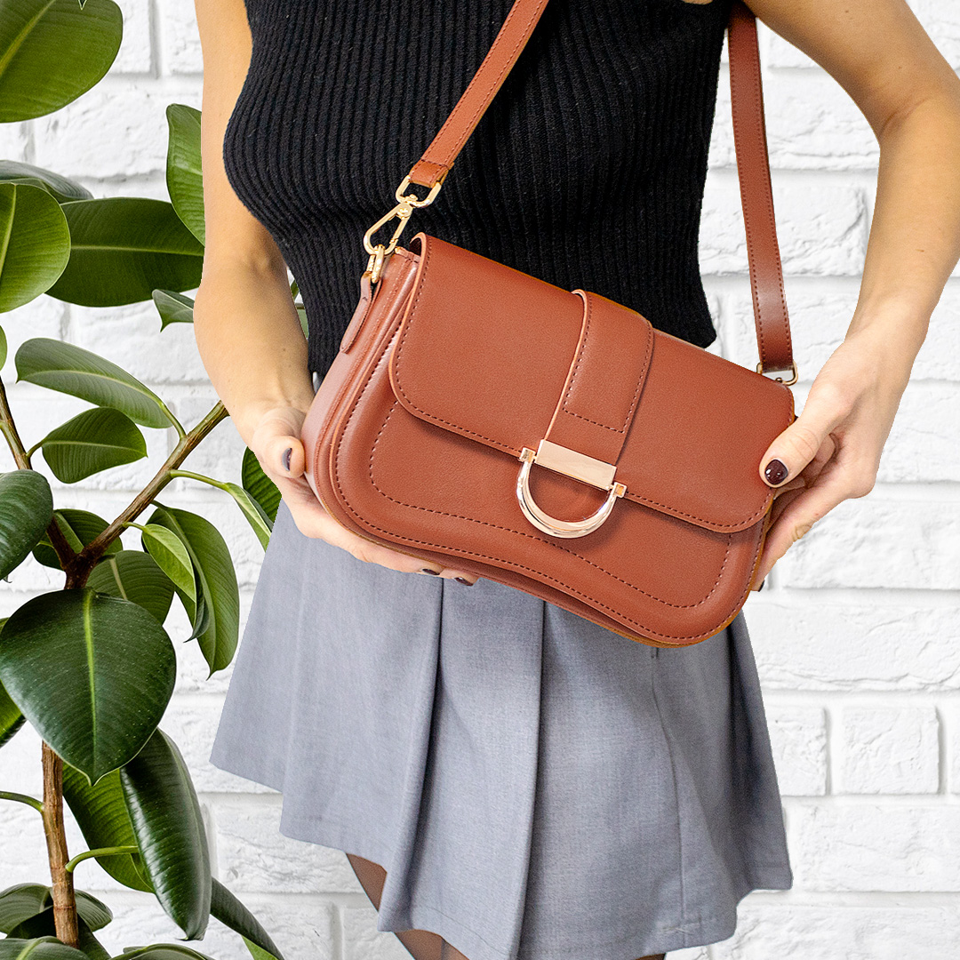 Сумочка багет 591887 Рыжий