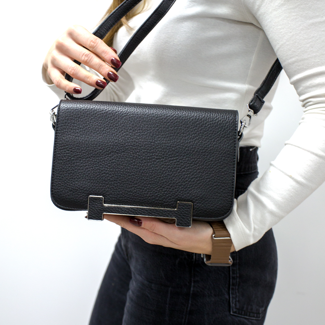 Стильна сумочка жіноча 593626 Чорна