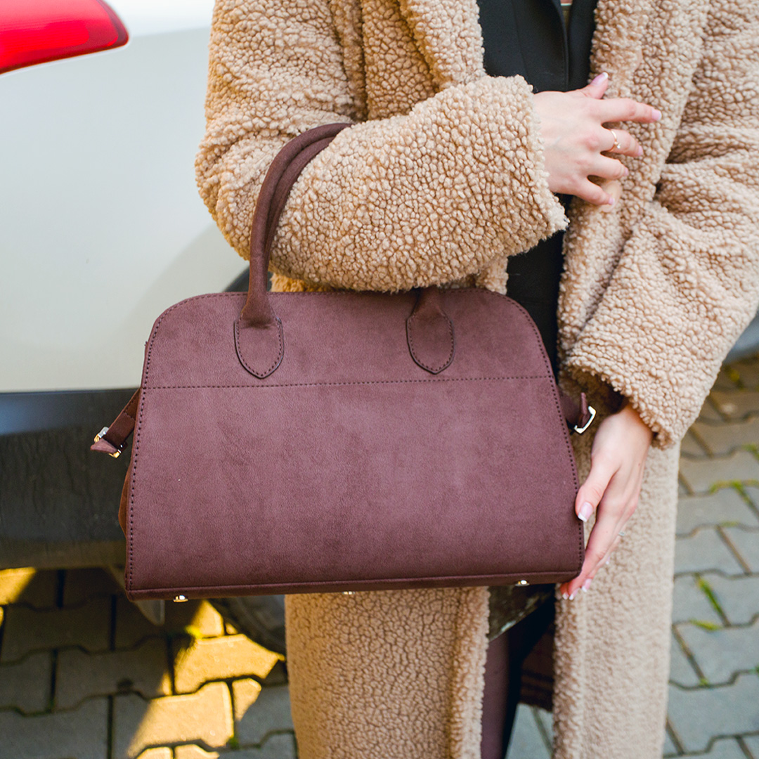 Большая сумка женская нубук 593571