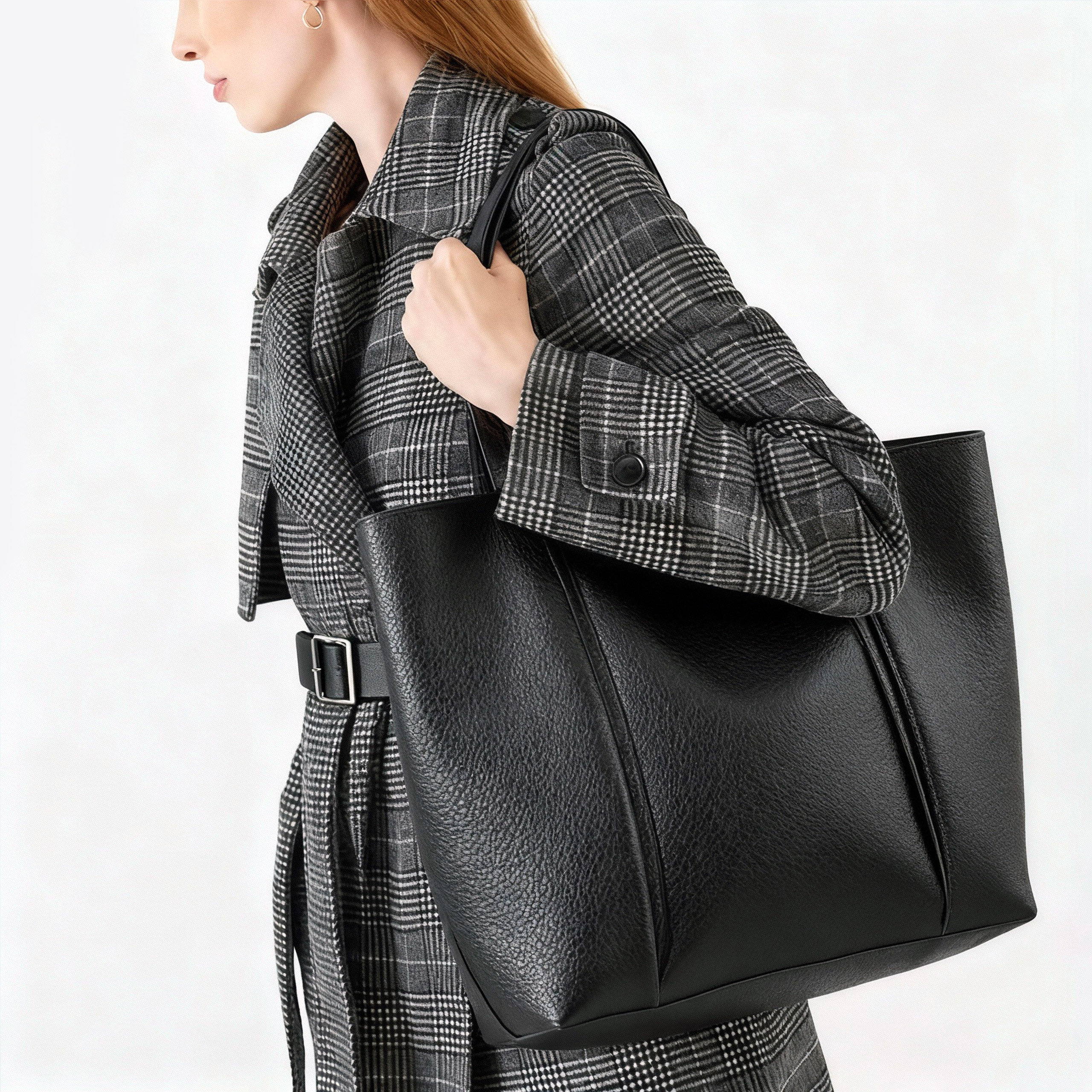 Сумка-шопер эко кожа 593618 Черная