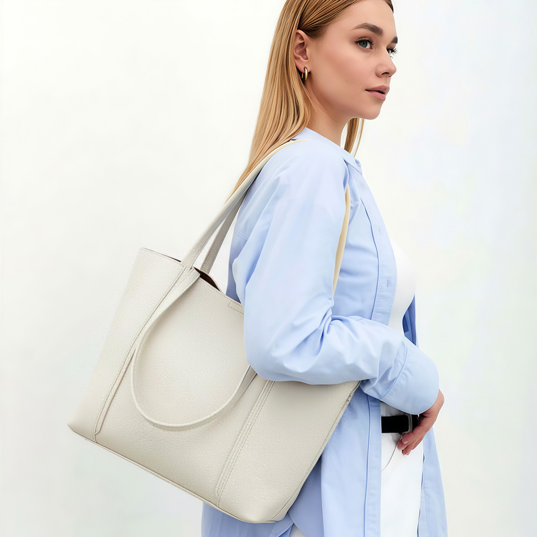 Сумка-шопер эко кожа 593616 Белая