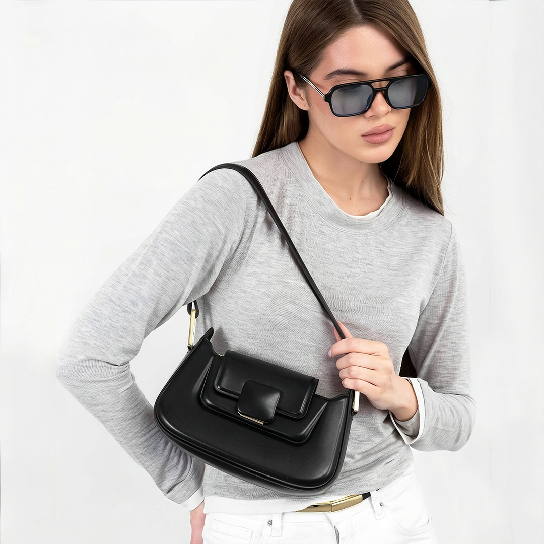 Сумка женская из эко-кожи 593341 Черная