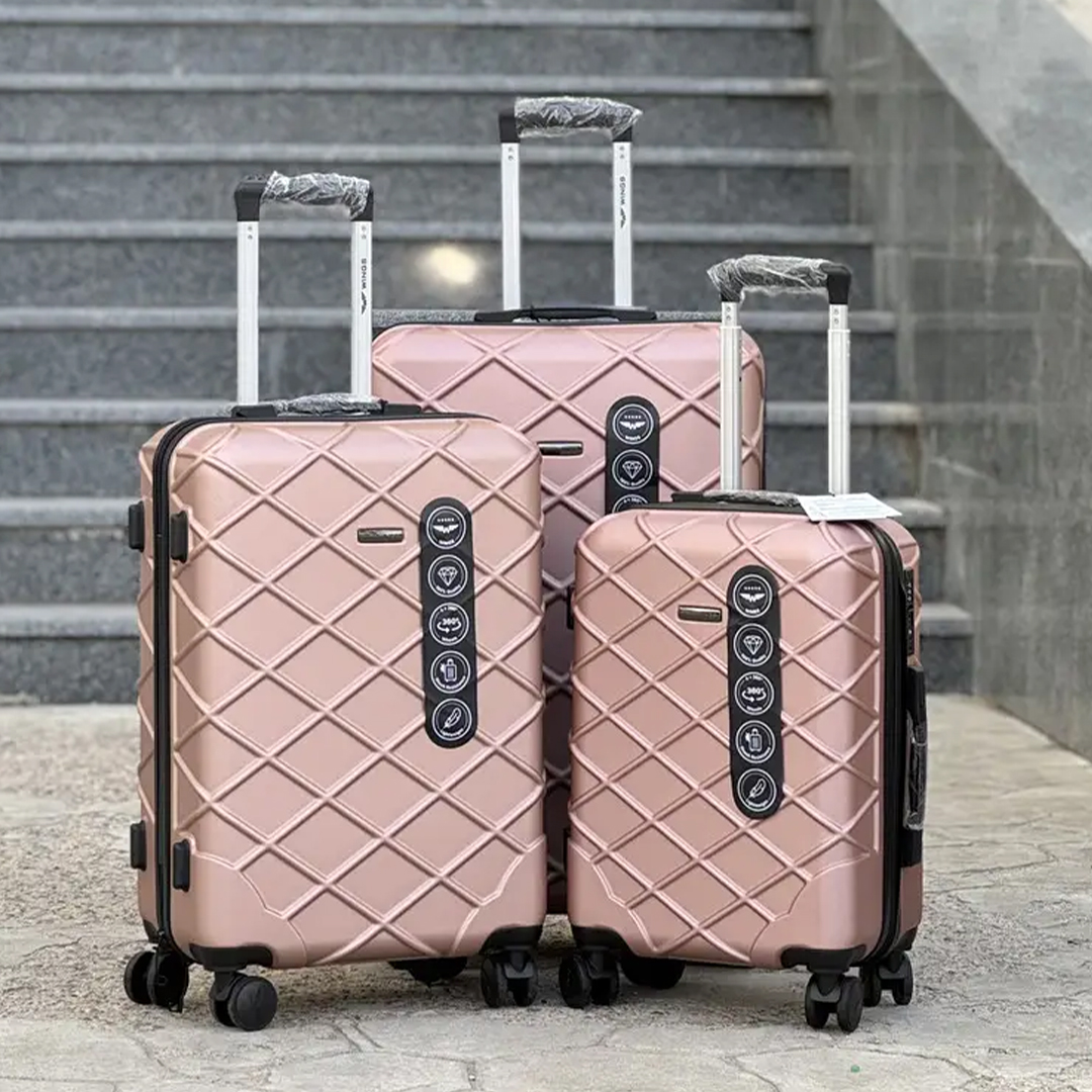 Велика валіза дорожня XL 110 л 593978 Рожева