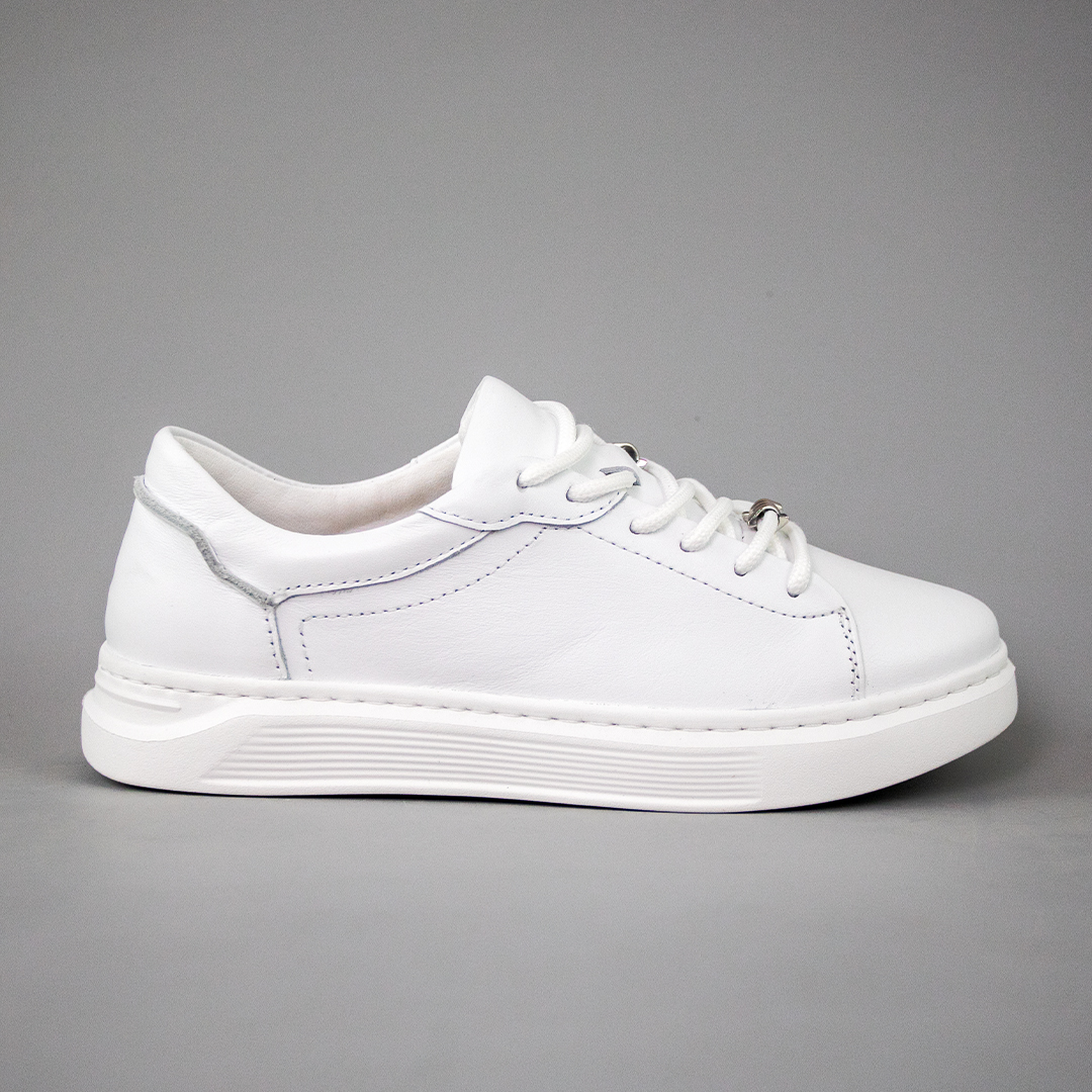 Кеди жіночі шкіряні 594030 Білі