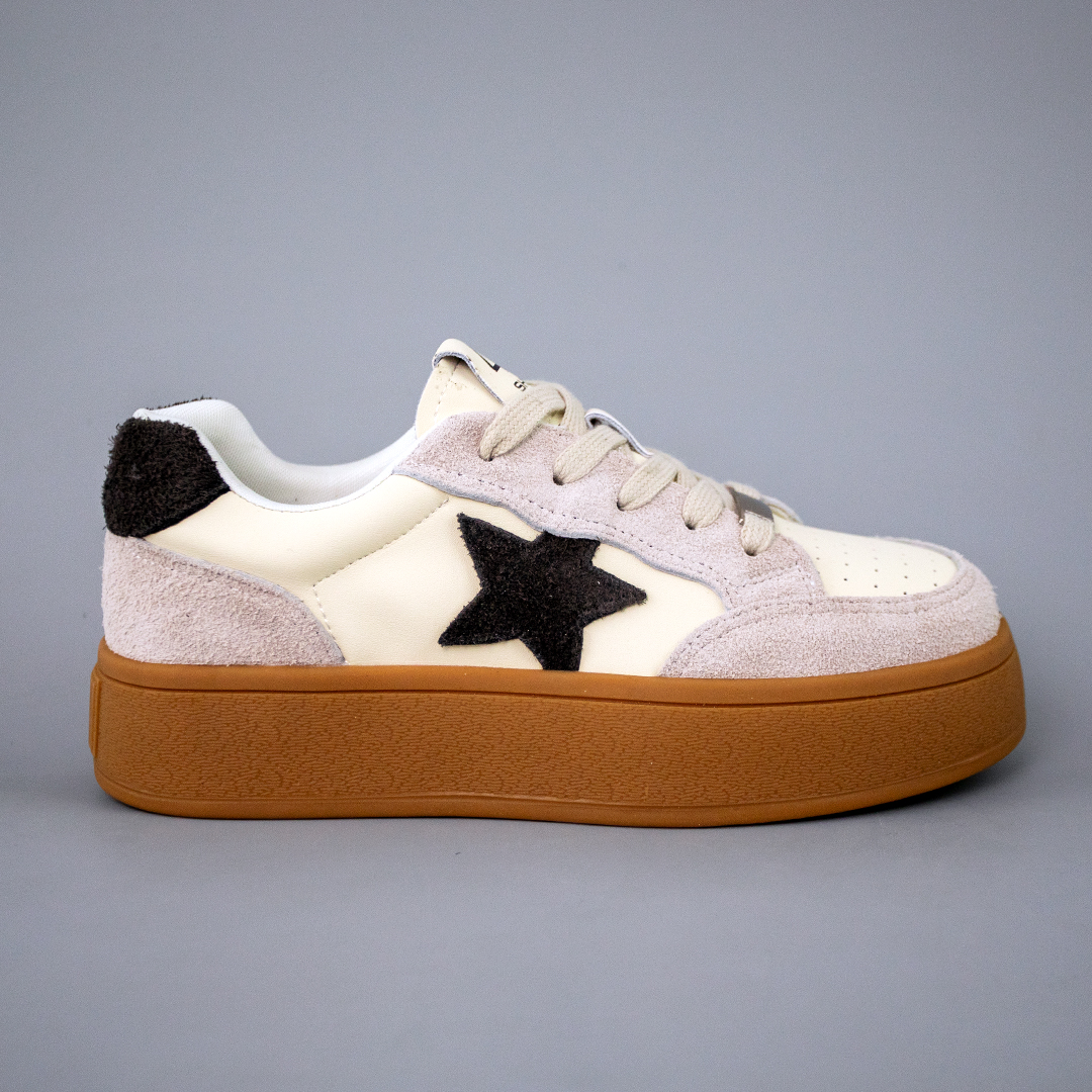 Кеди жіночі шкіряні 594220 Бежеві