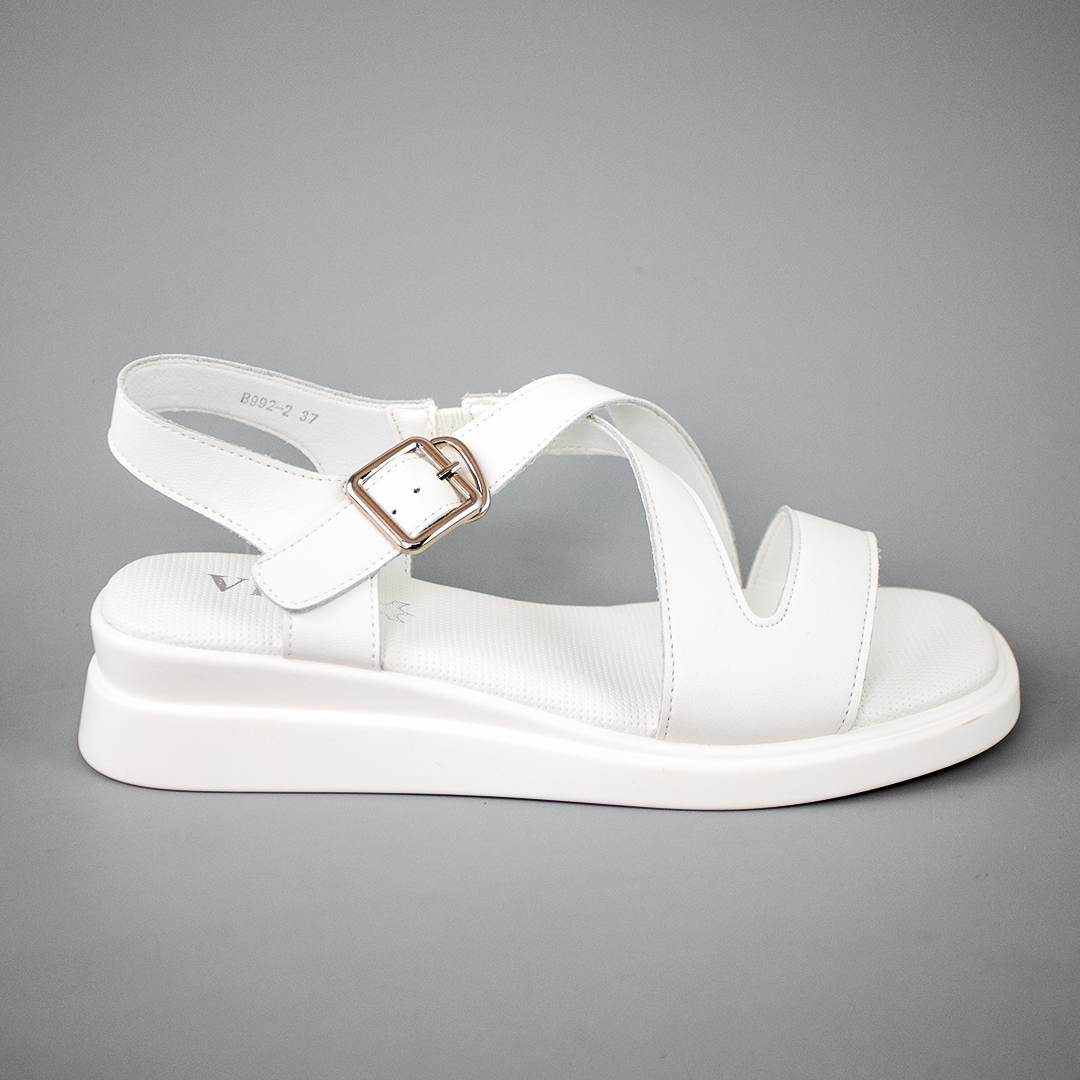 Сандали кожаные 594316 Белые