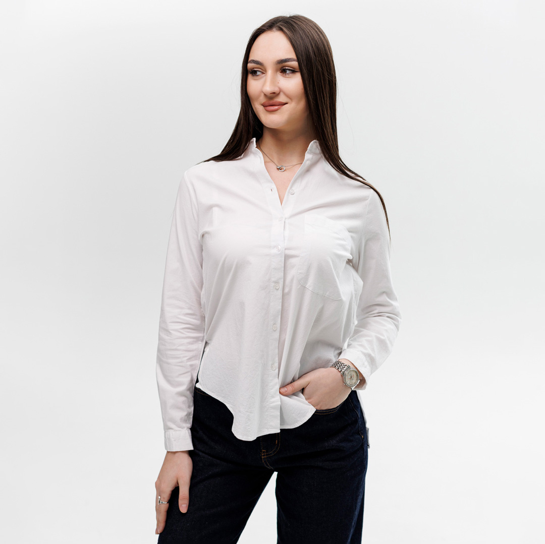 Жіноча сорочка текстиль 594353 Білий  розпродаж