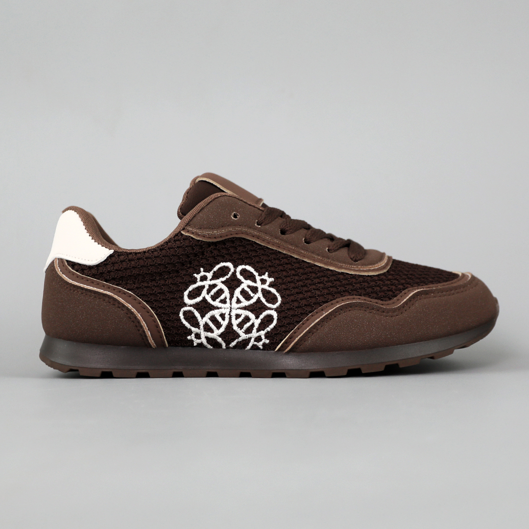 Кроссовки женские сетка 594602 Коричневые