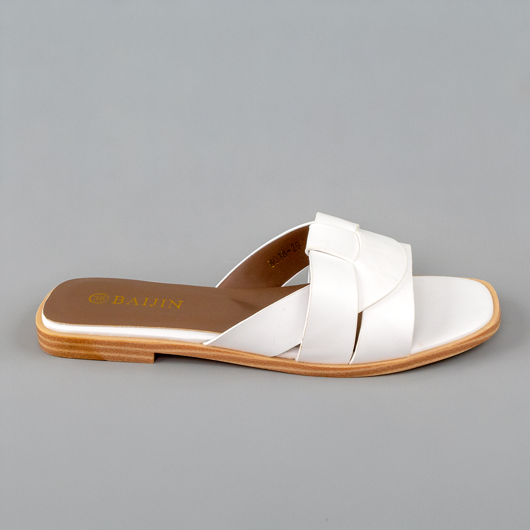 Шлепанцы женские 594727 Белые