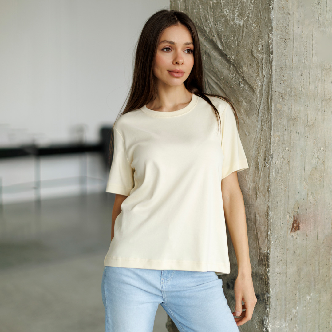 Футболка женская 595145 Желтая