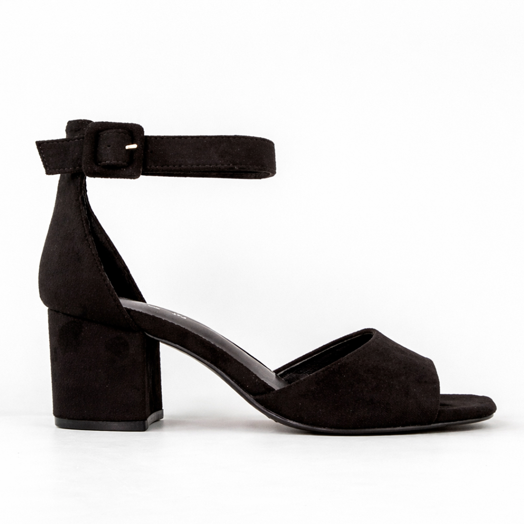 Босоножки женские замшевые 594607 Черные