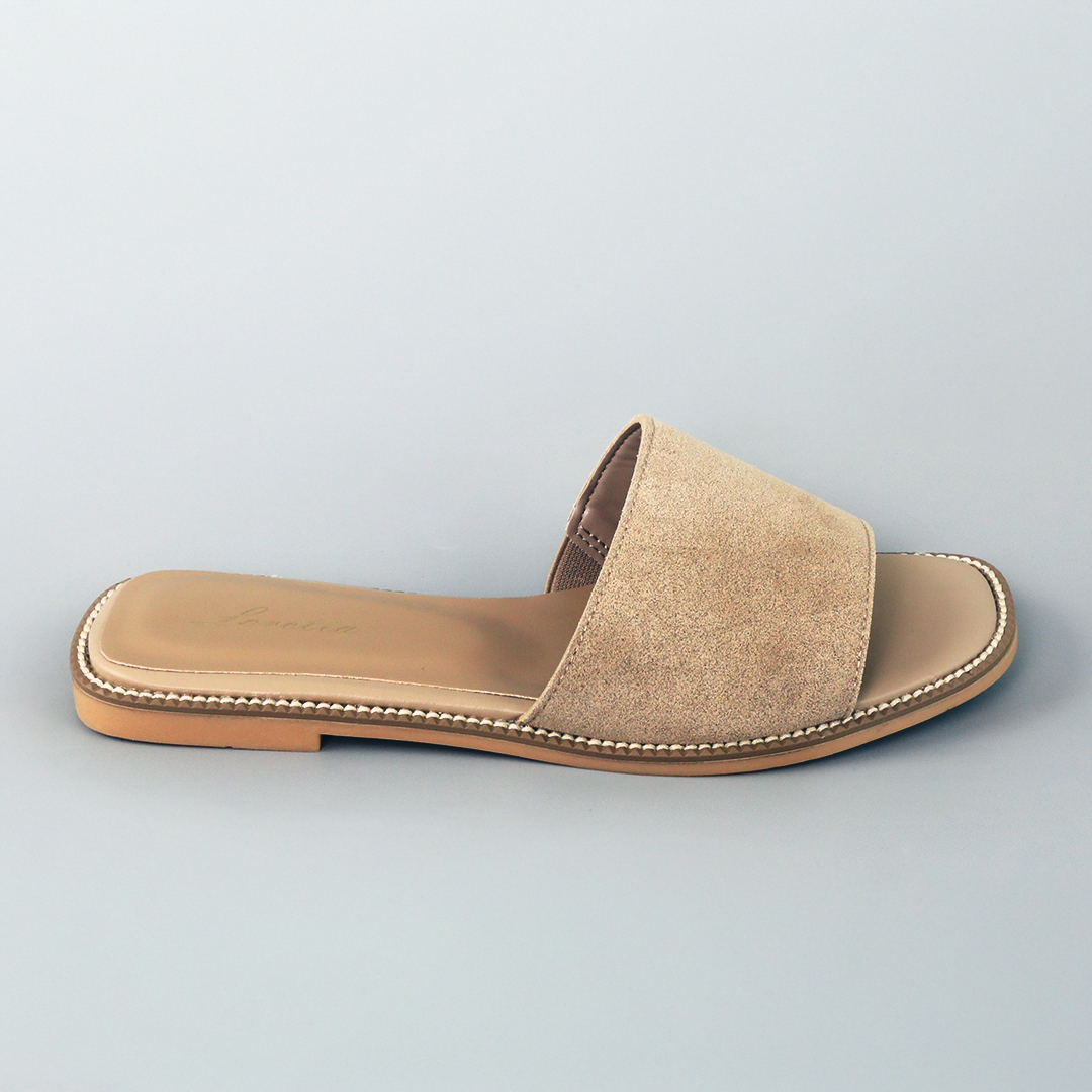 Шлепанцы женские эко кожа 594605 Бежевые