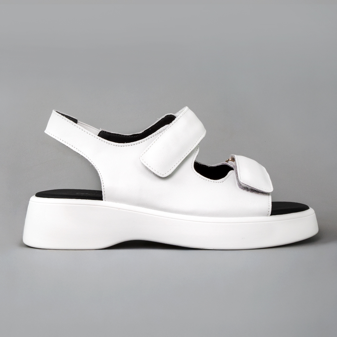 Сандалі жіночі шкіра 594690 Білі