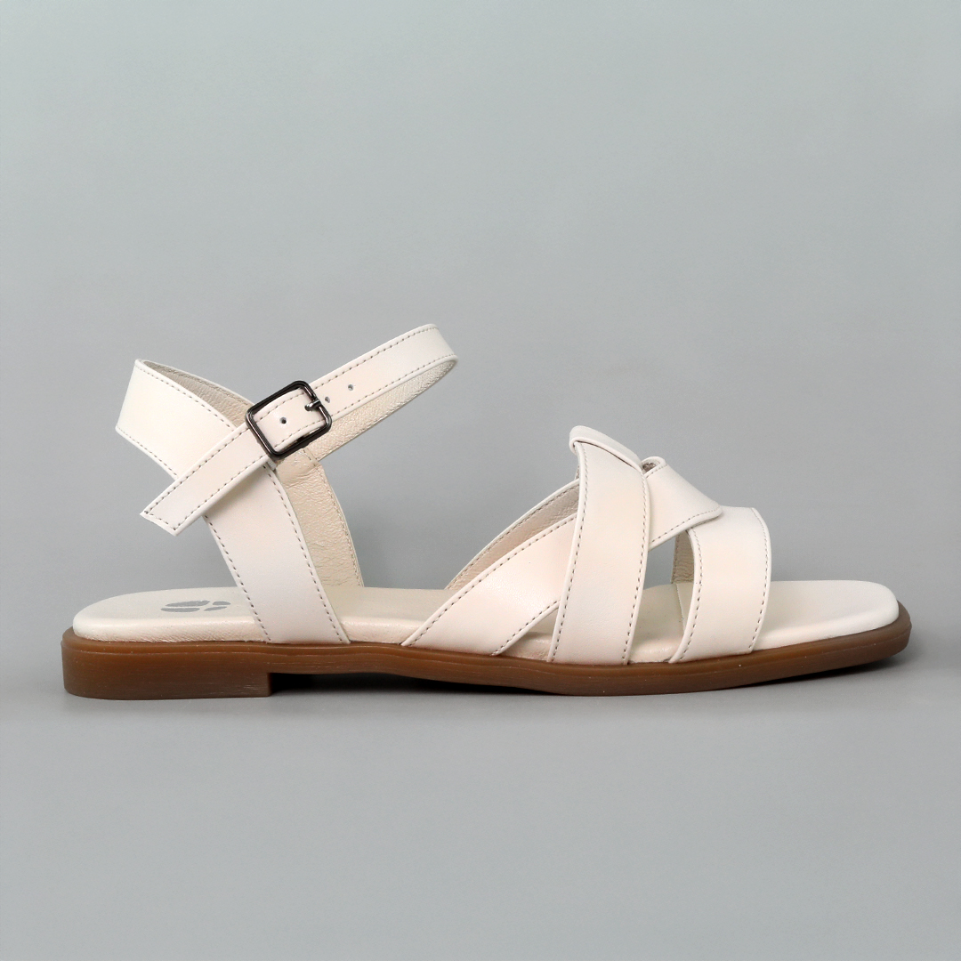 Сандали женские кожа 594189 Кремовые.