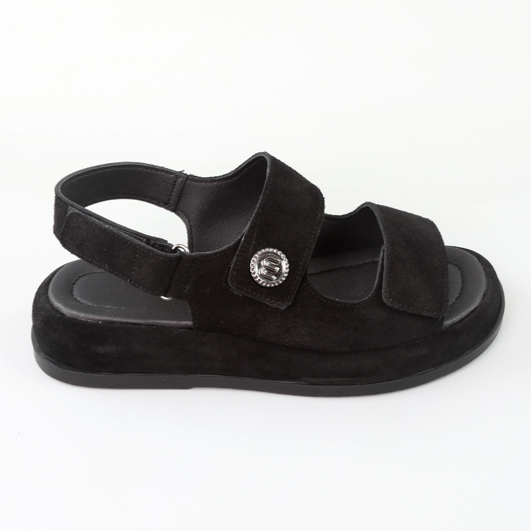 Сандали женские замшевые 594436 Черные