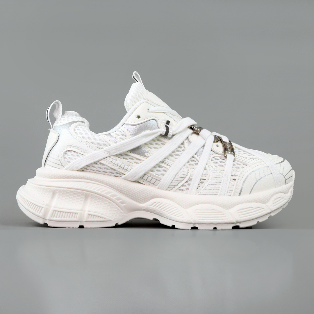 Кроссовки женские замшевые сетка 595293 Белые