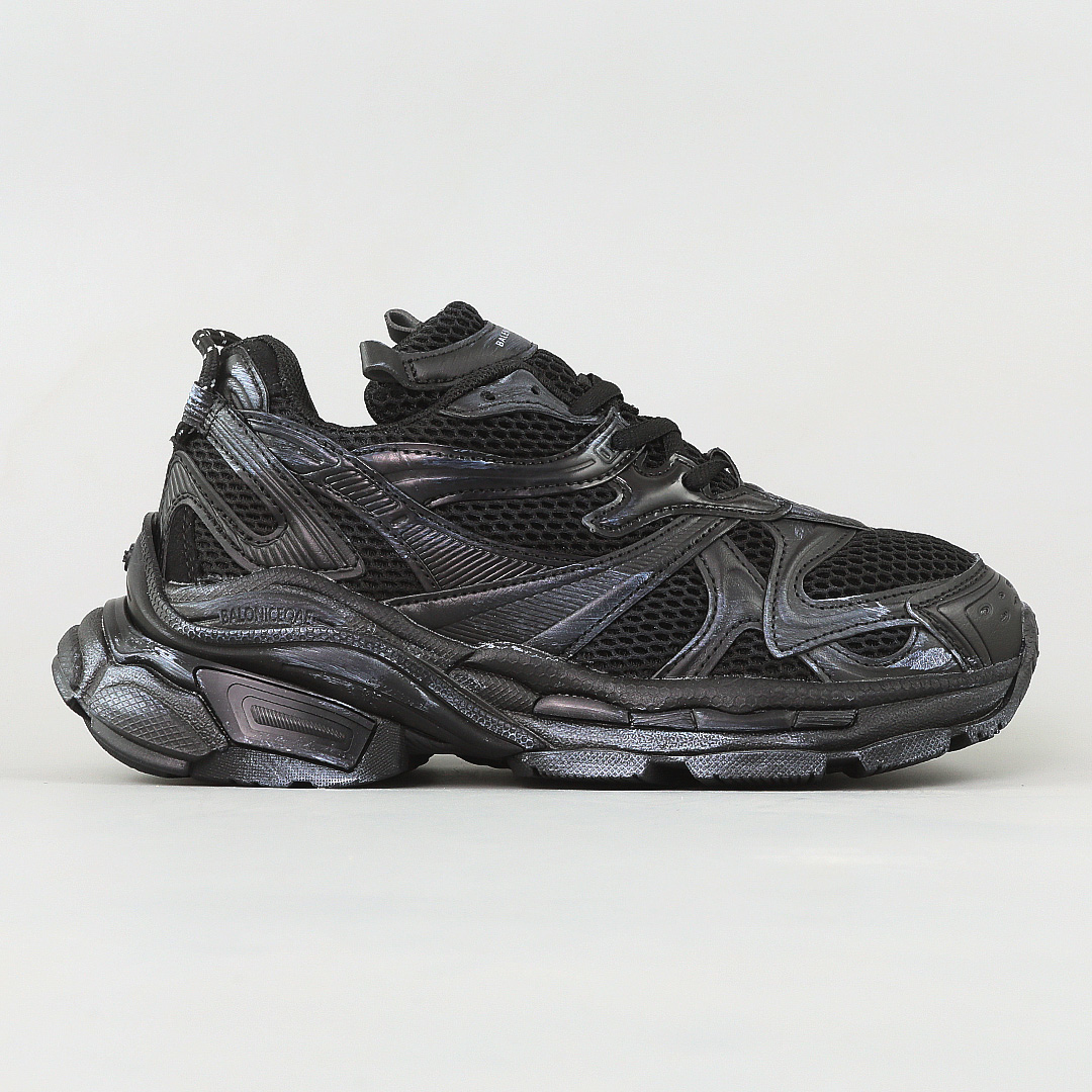 Кроссовки женские экокожа сетка 595309 Черные