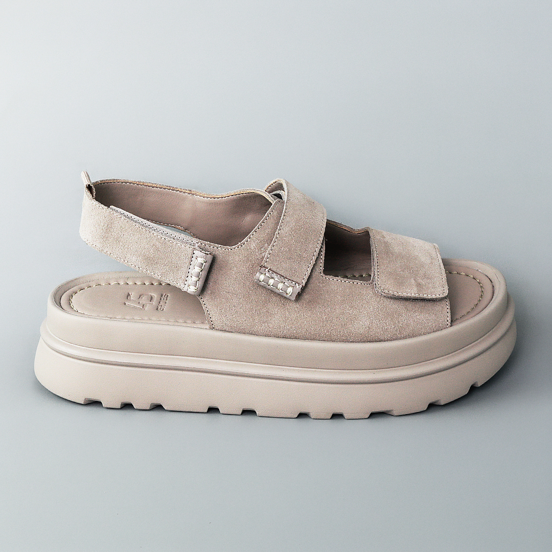 Сандали женские замшевые 594444 Бежевые