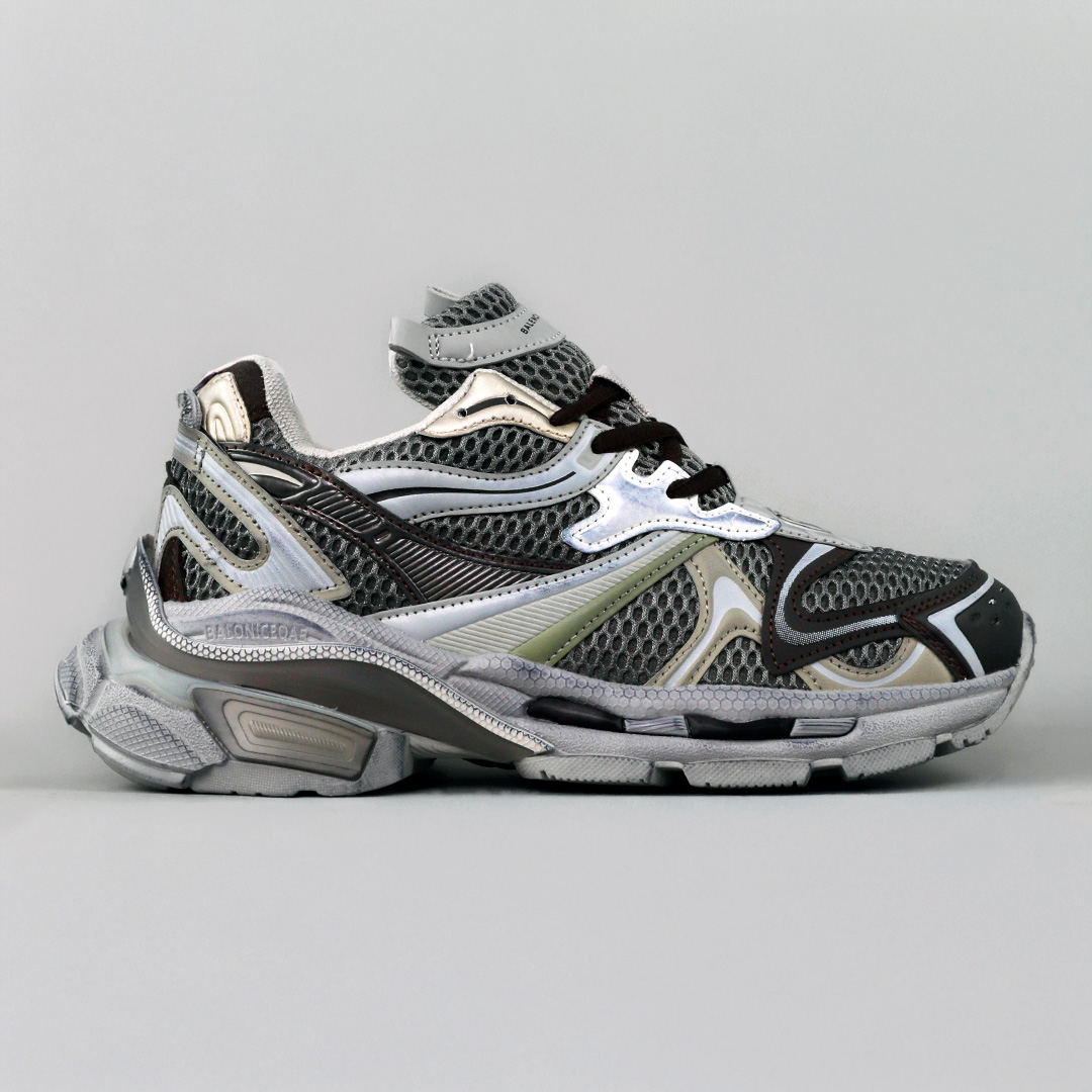 Кроссовки женские экокожа сетка 595312 Серый с черным