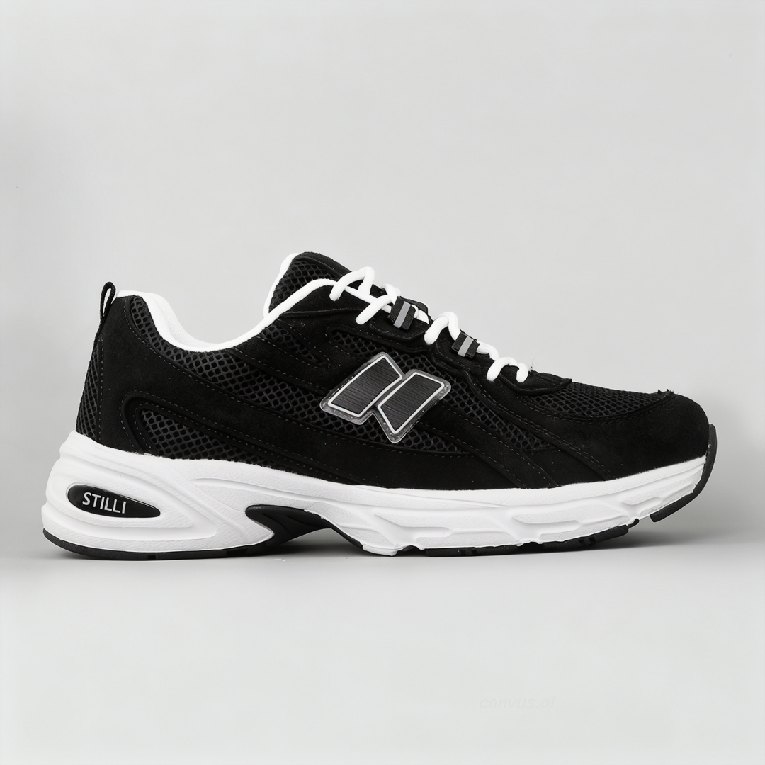 Кросівки чоловічі сітка 595322 Чорні